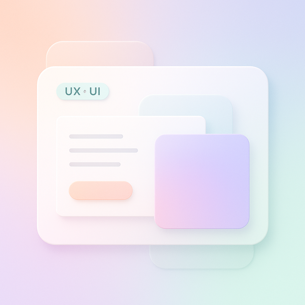 Featured UX and UI concept for a digital product